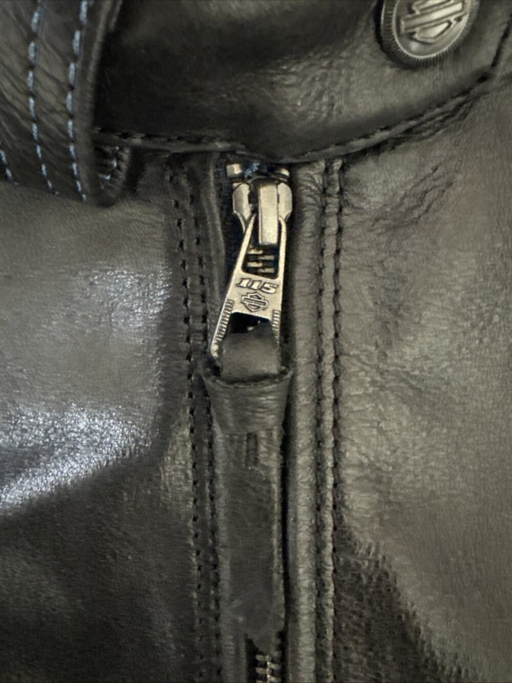 Harley-Davidson 115th Anniversary Black Leather Jacket Womens Large Motorcycle - Picture 11 of 15